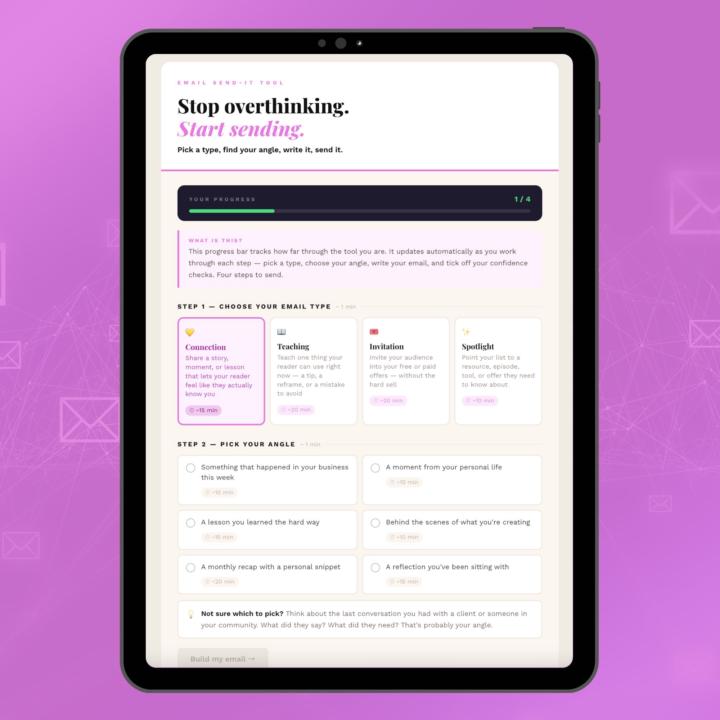 I built you a tool so you'll actually send the email 👇