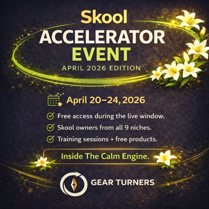 Free event for Skool community owners. April 20th. Two ways to be in the room.