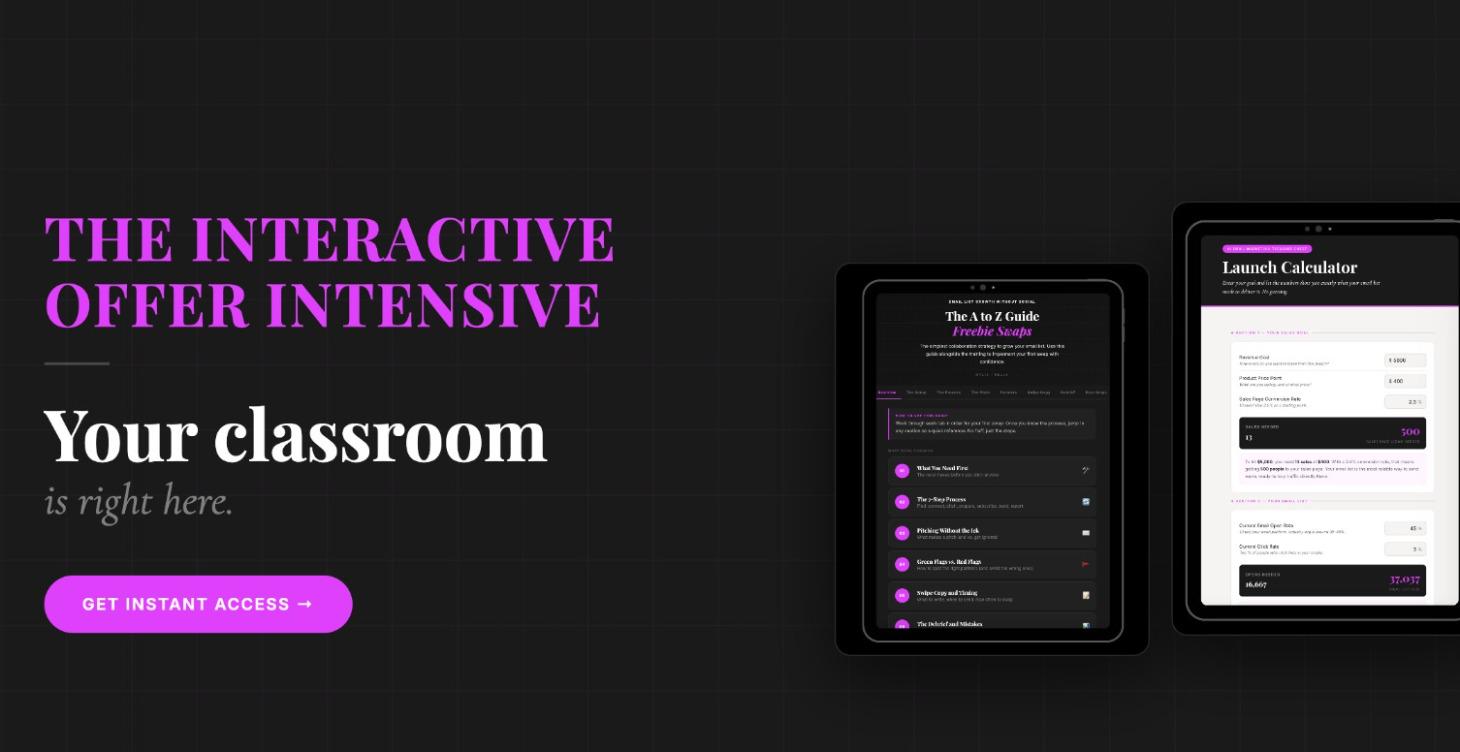 Interactive Offer Intensive {Powered by AI}