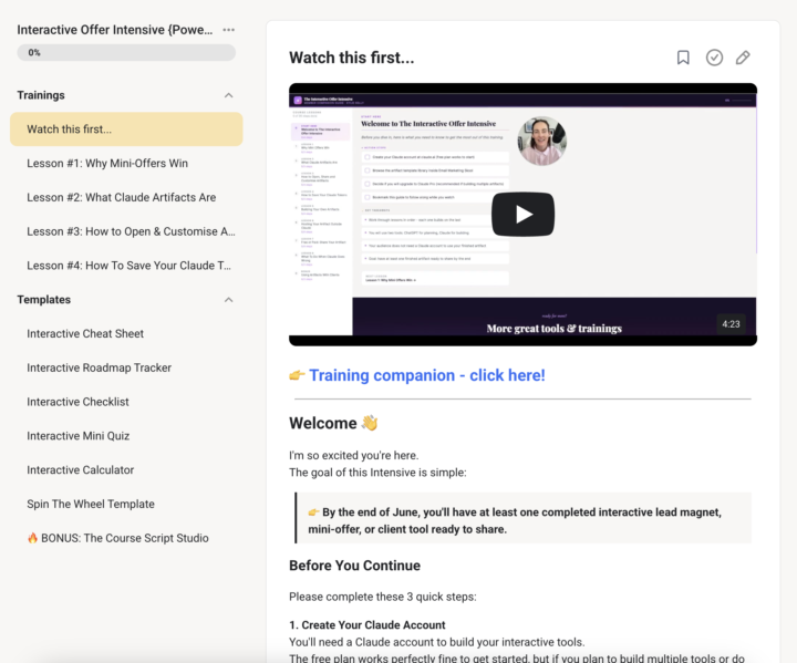 🎉 The Interactive Offer Intensive is live!! 