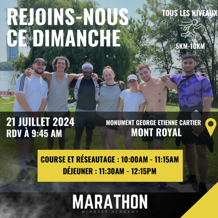 Rdv à 9h45-10h pour le run de groupe aujourd’hui. 