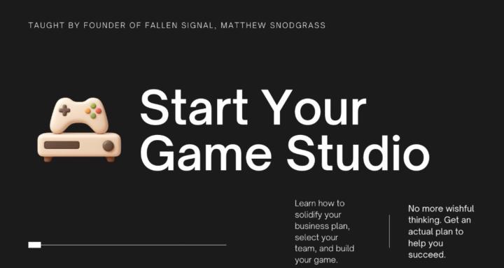Start Your Game Studio Skool