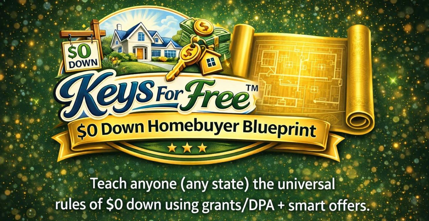 Keys for Free™ — $0 Down Homebuyer Blueprint