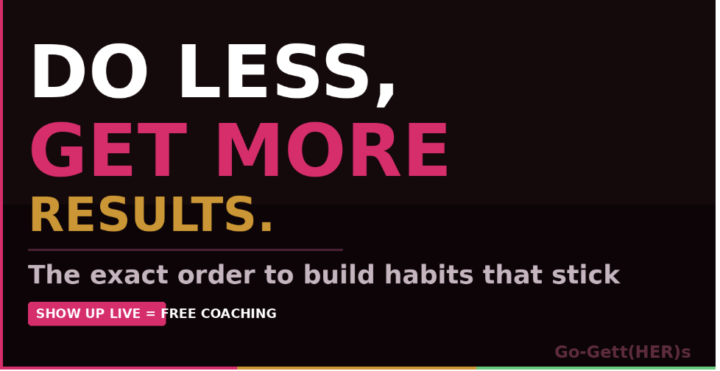 👙 Do Less for Faster Body Results
