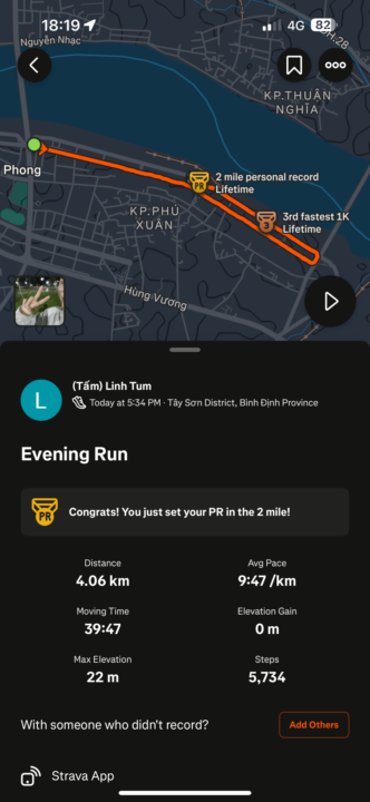 TỪ CHẠY KO NỔI 500m ĐẾN 4KM 🤣