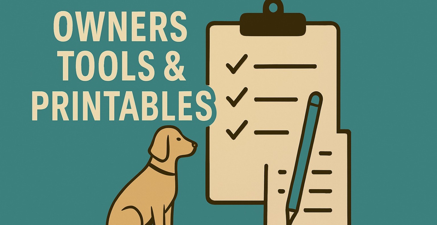 Owners Tools & Printables