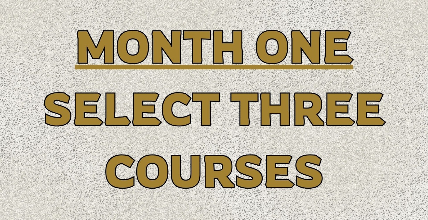 MONTH 1 COURSE SELECTION FORM