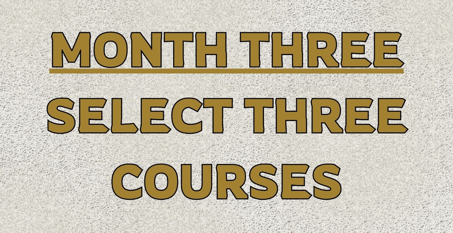 MONTH 3 COURSE SELECTION FORM