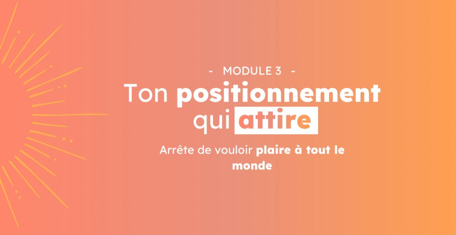Ton positionnement qui attire