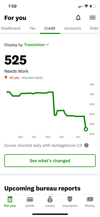 Turn 500 credit score to 700