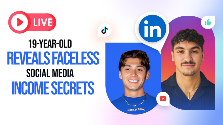 Upcoming Livestream with Success 19-Year Faceless Creator