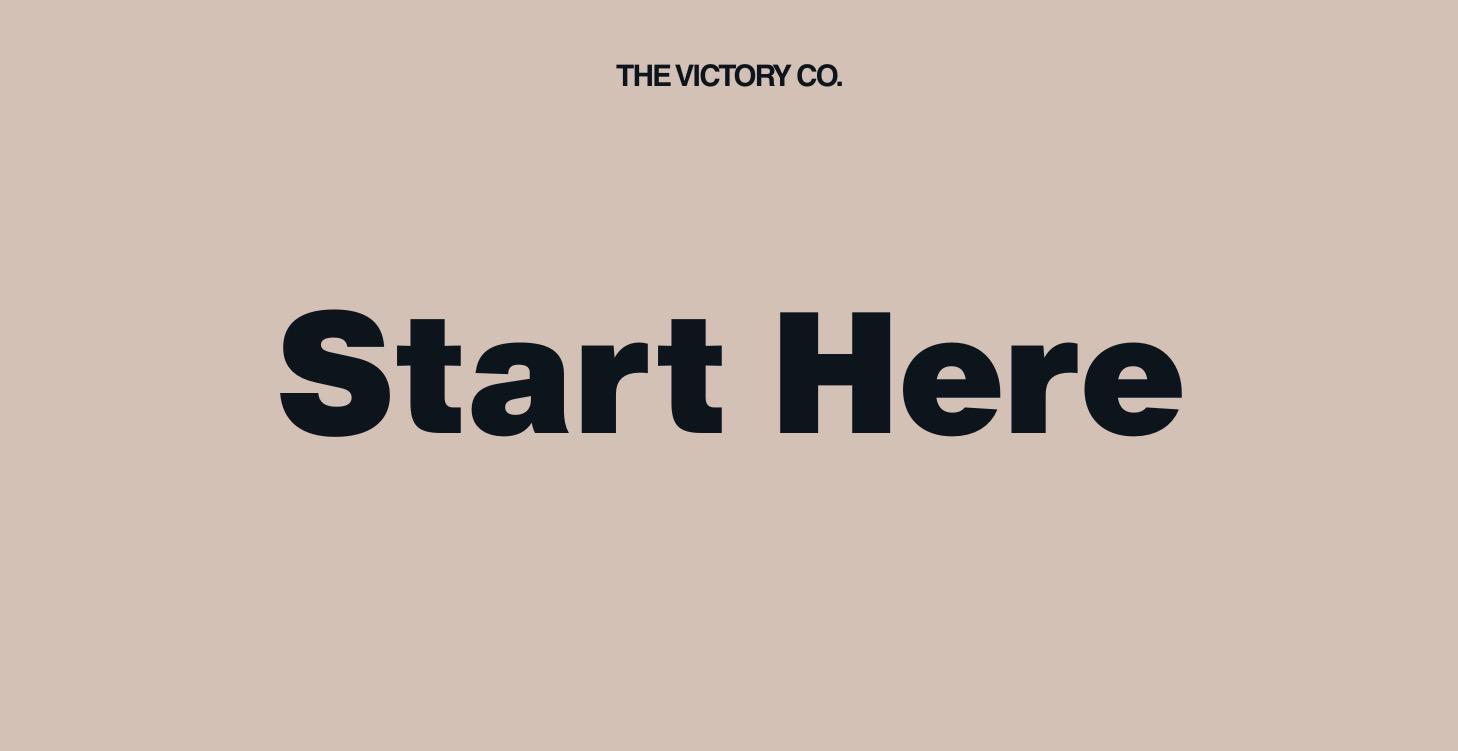 Start Here. Victory Co. (Launching January 2026)
