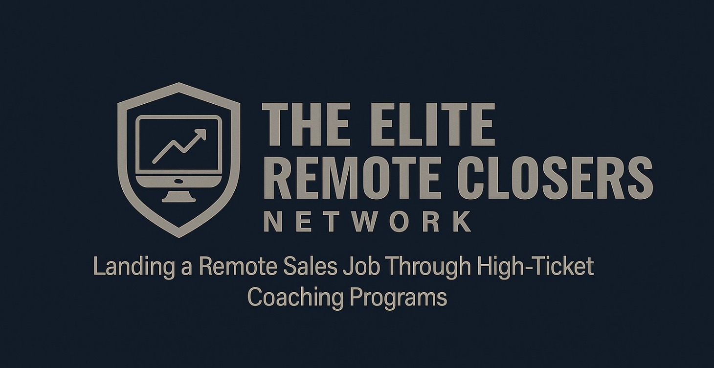 Remote Sales Jobs w/ High-Ticket Coaching Programs