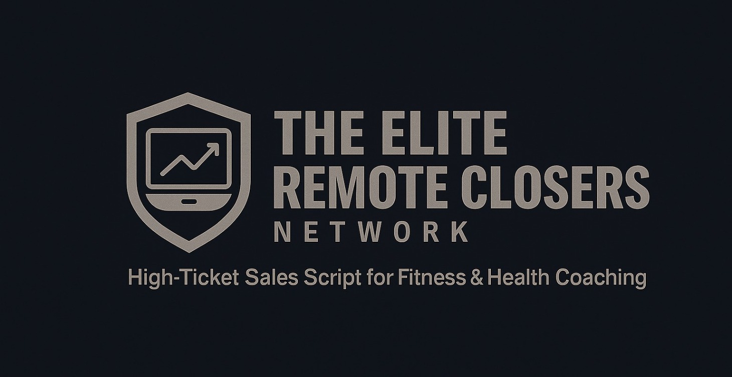 High-Ticket Sales Script Fitness & Health Coaching