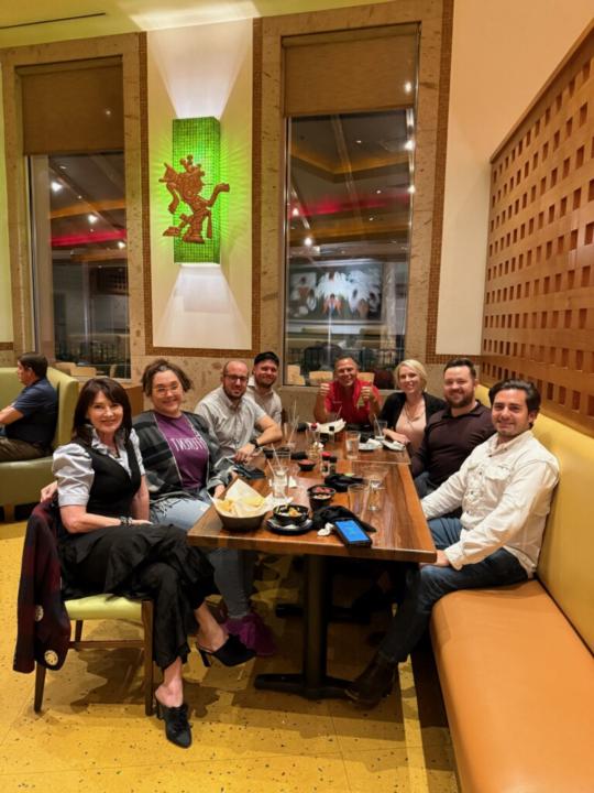 Had dinner with other business owners.