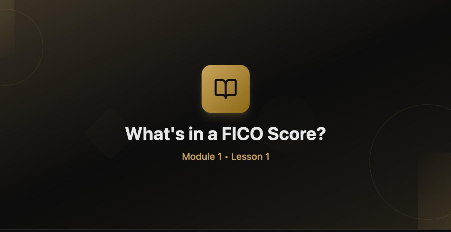 Credit Foundations & Cleanup Prep