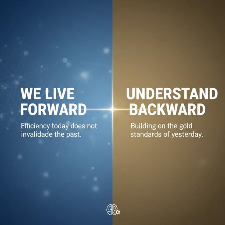 Past efficiency can seem like inefficiency today