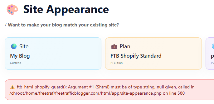 Match My Shopify Store Issue