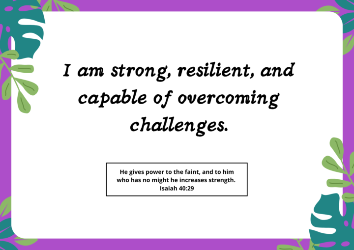 Blessed Moms Community Weekly Affirmation