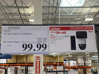 Eufy security camera on sale at Costco