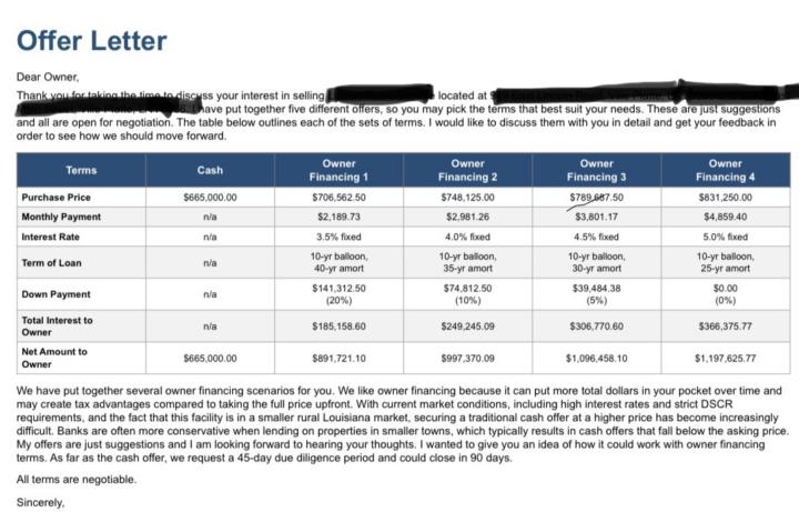 Making multiple offers