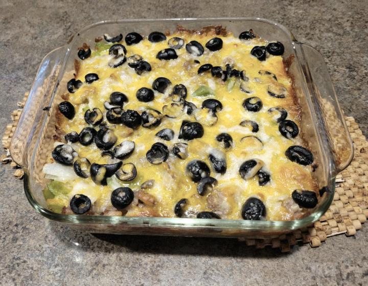 Green Chili Casserole (w/out the green chilis!)