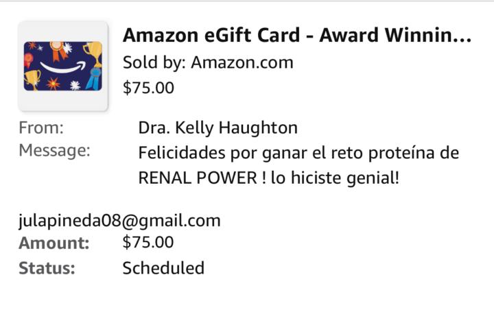 ENTREGA REGALO RETO PROTEÍNA