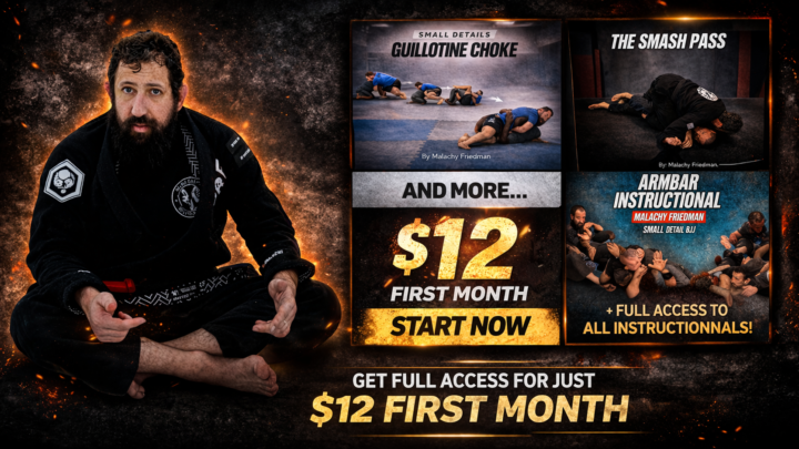 You can get ALL my instructionals for ONLY $12 for your first month on MADLABBJJ right now.