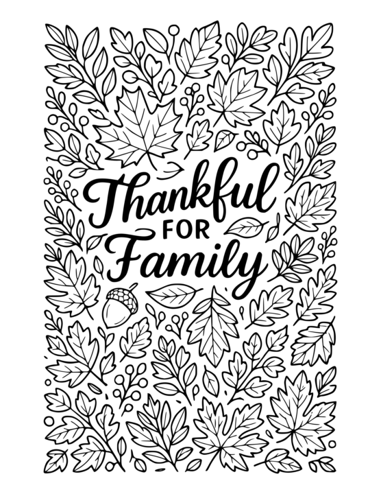 🦊Weekly Page Drop – Thankful For Family - Week Of 11/24