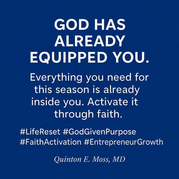 God has already equipped you! 