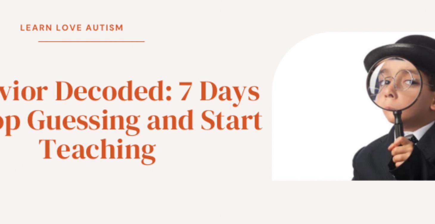 7 Day Behavior  Challenge