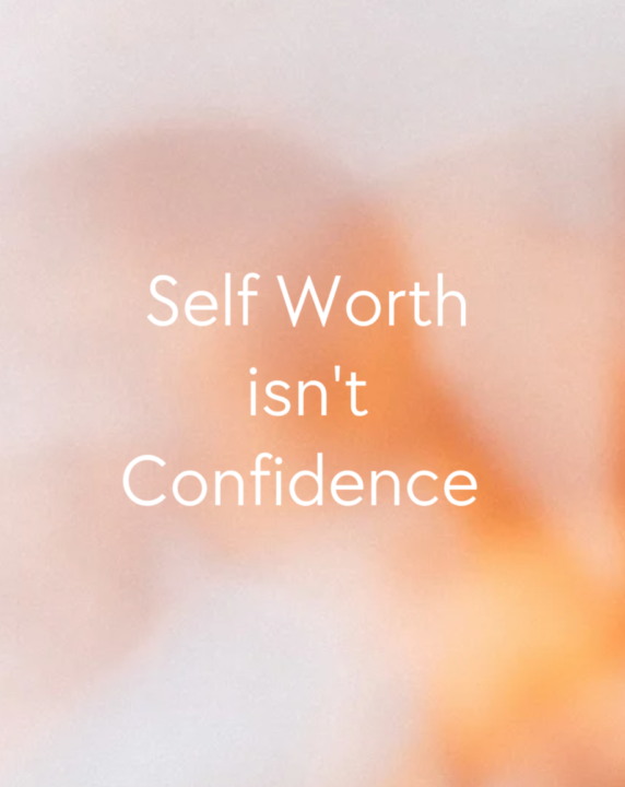 Self Worth isn't Confidence 