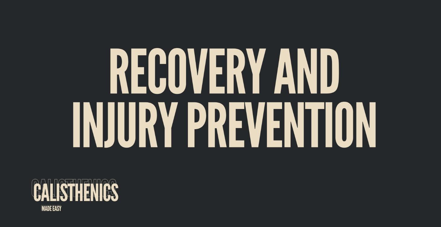 Recovery and injury prevention