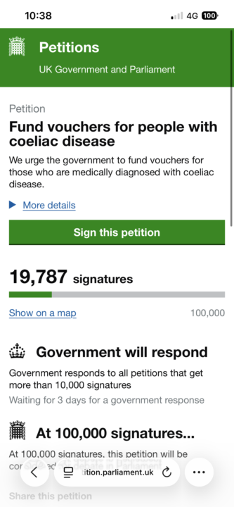 Petition for Vouchers for Coeliacs 