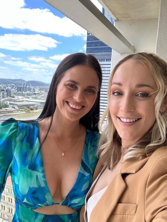 Caitie and Steph