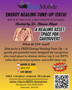 Mark the calendar: “Energy Healing Tune Up” - Tuesday, March 31st, 6pm EST