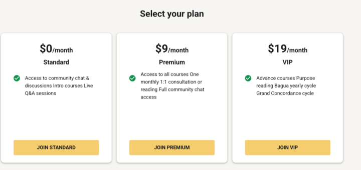 NEW Membership Plans!  