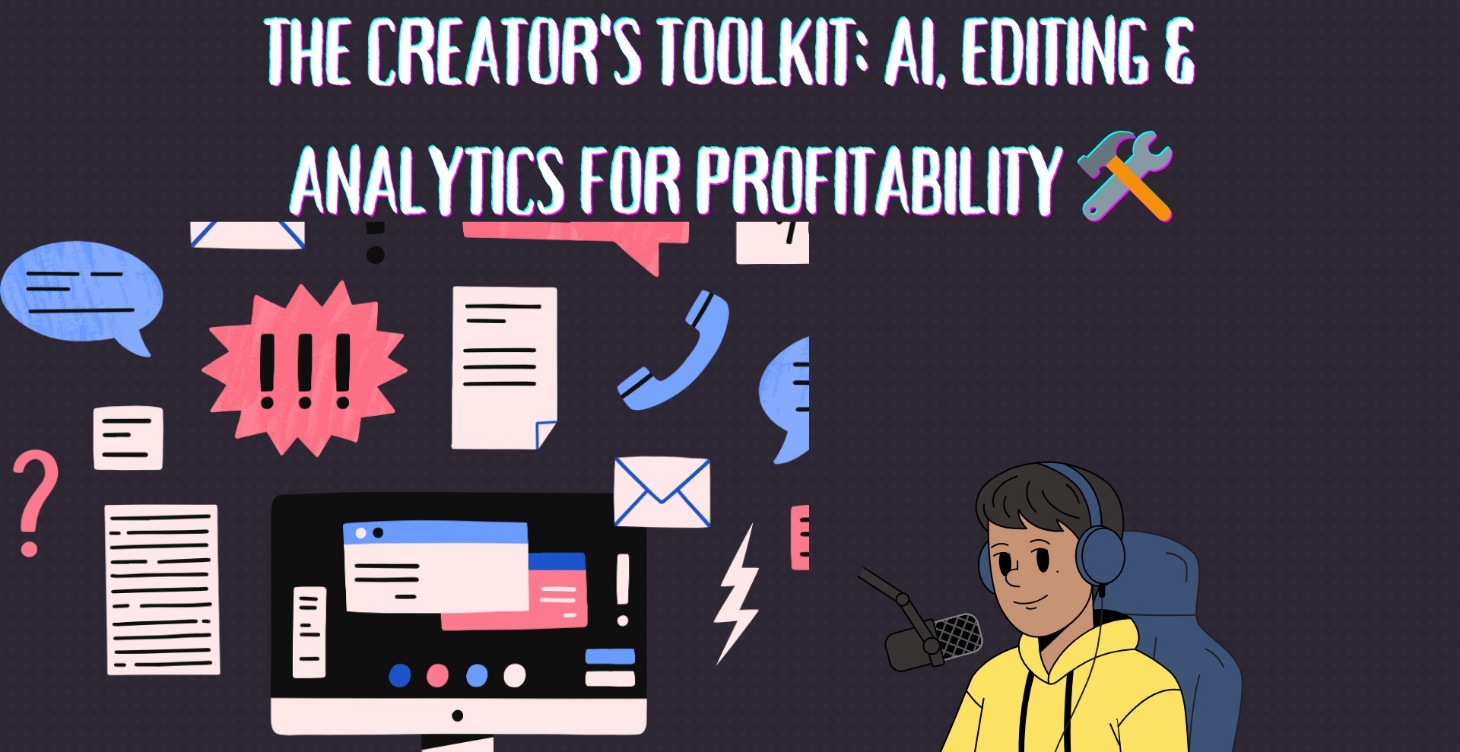 Creator's Toolkit: AI, Editing & Analytics  🛠️