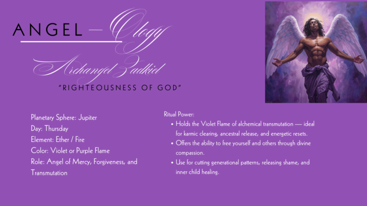 Angelology (Archangel Zadkiel 💜)