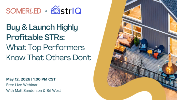 FREE WEBINAR: Buy & Launch Highly Profitable STRs