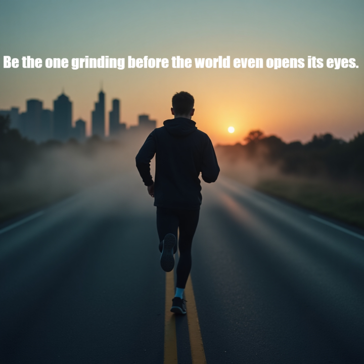 Be the one grinding before the world even opens its eyes 💪