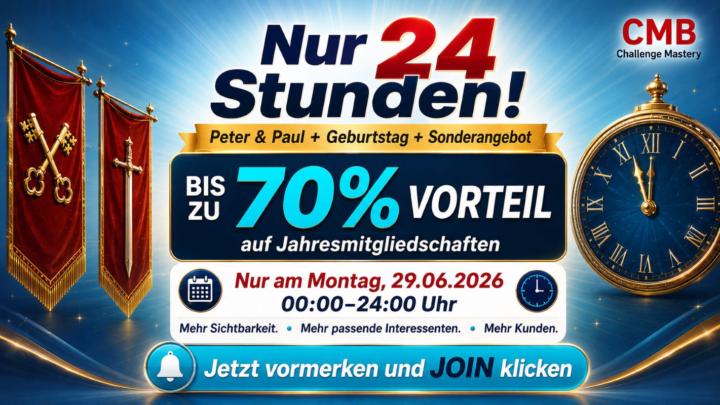 An Peter & Paul 2026🚀 Geburtstags-Angebot 🎂 !!!
