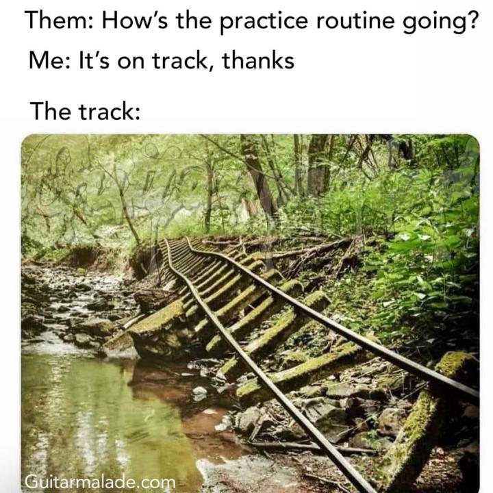 Practice routines sometimes