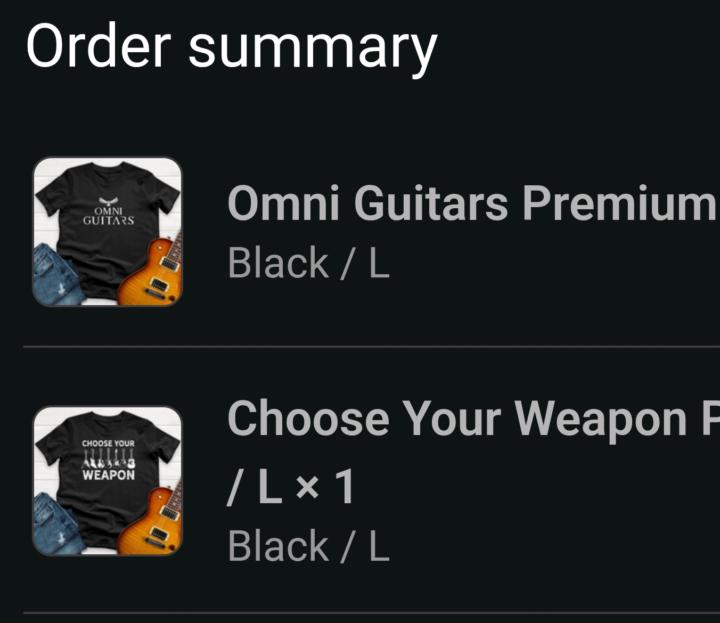 Got some shirts.