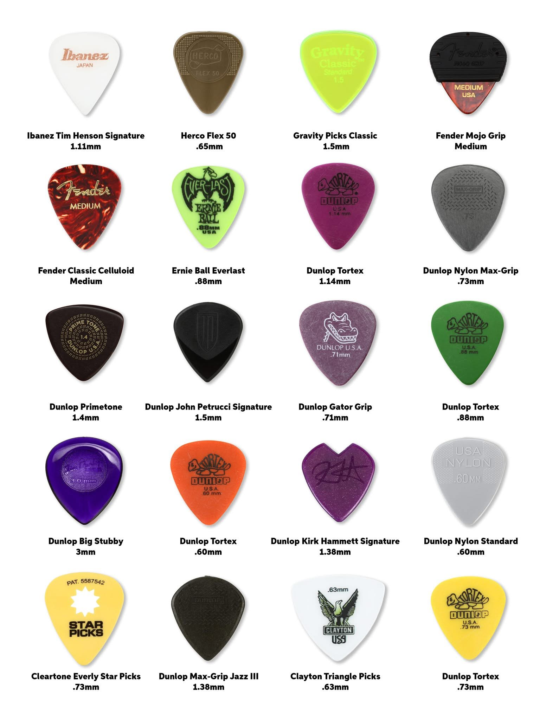 Which guitar pick are you choosing? 🎸 