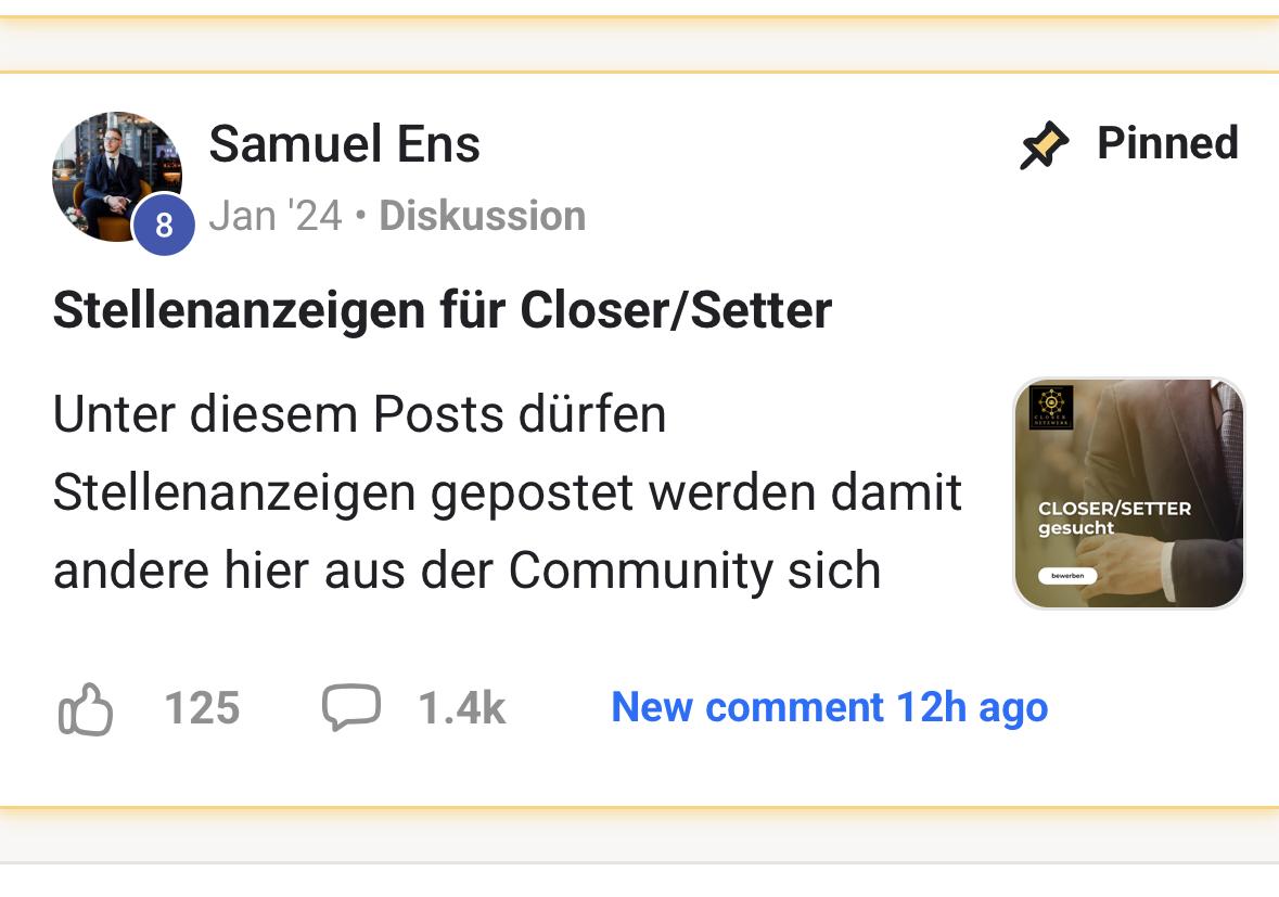 Closer Netzwerk Community