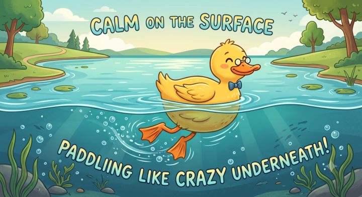 Businesses are like "Ducks on Water"... - My Old Mentor.