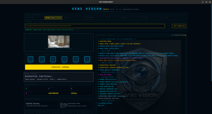 Inside the Stack: JFP Protocol & VIKI Vision Running a Real‑Time Scenario