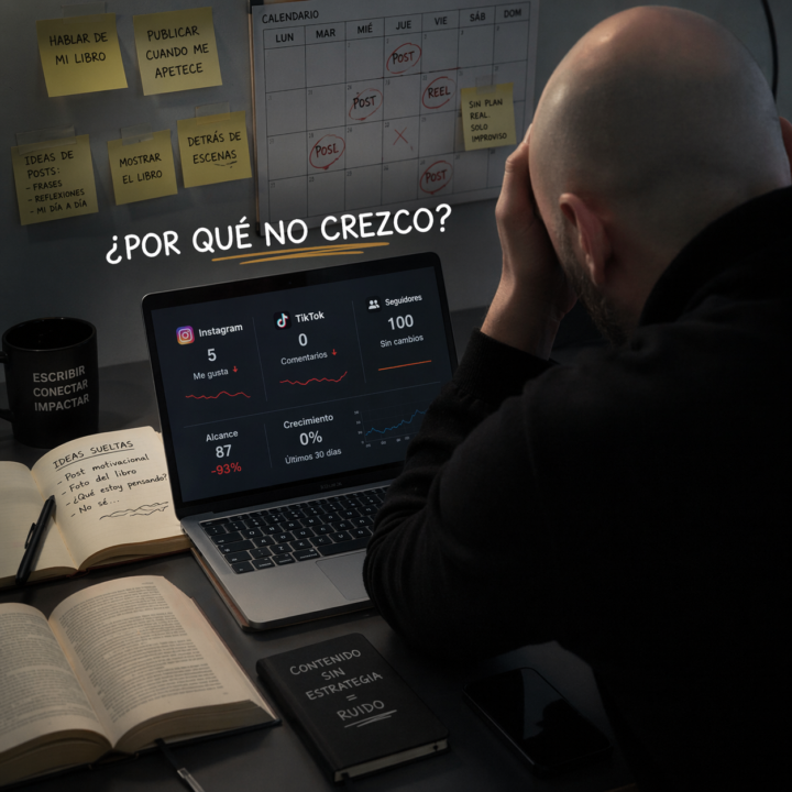 Por qué la mayoría de autores NO crece en redes (y qué hacer al respecto)