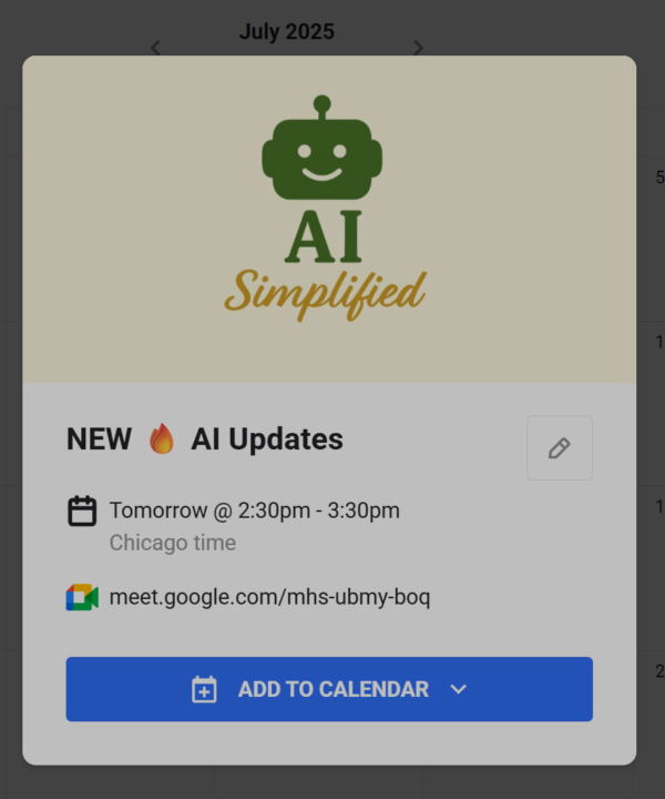 🚨 Impromptu AI Update (Yes, it's last-minute!)